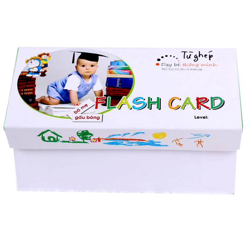 Sự Lợi Hại Của Phương Pháp Glenn Doman 3 flash card tu ghep gom co 230 the